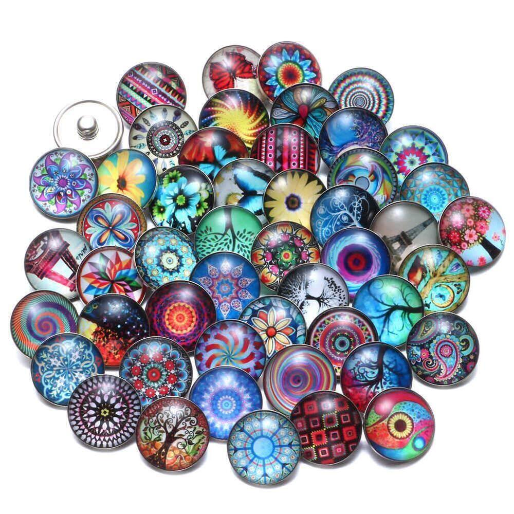 4733 20-Piece Interchangeable Jewelry Charms, Snap Charms for Necklace &